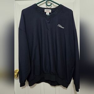 Vintage Titleist Black V-Neck Windbreaker